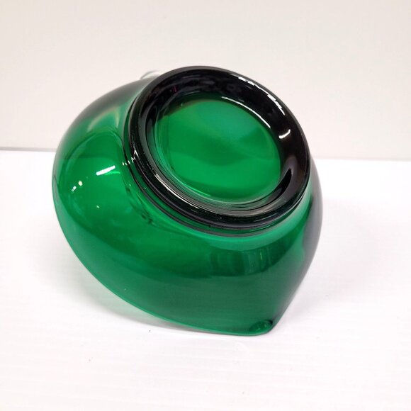 Vintage Green Swan Duncan Miller Viking Glass Candy Trinket Dish 6'' Holiday - Picture 4 of 7